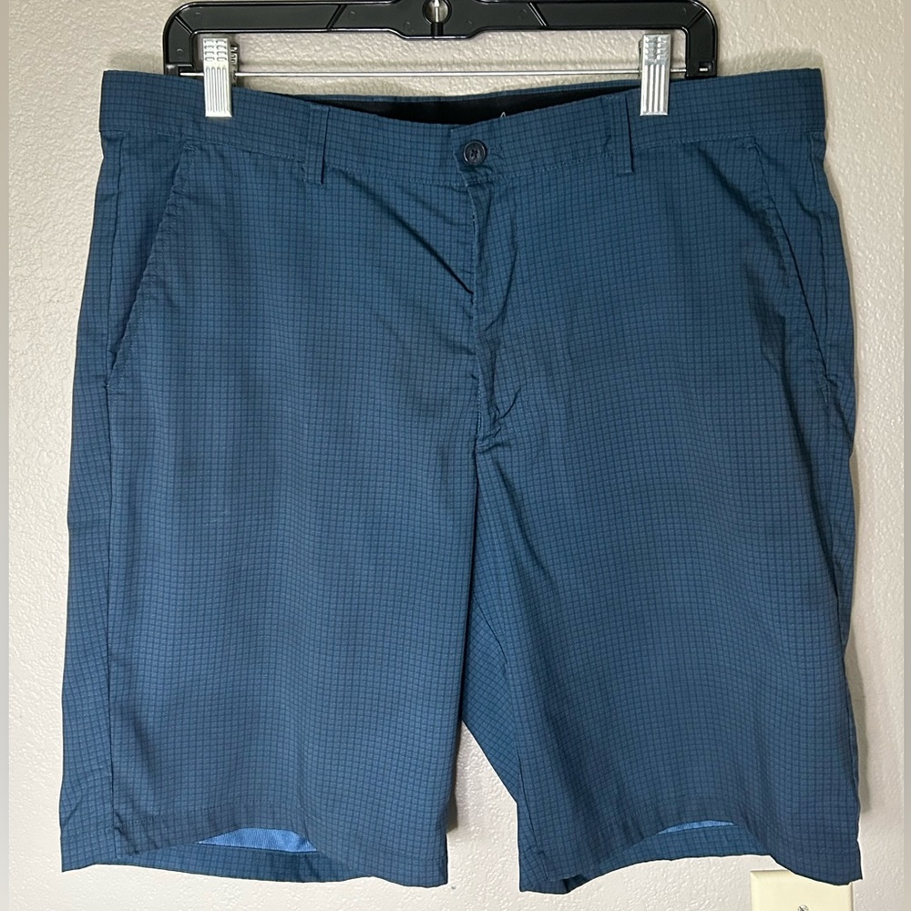 Greg Norman Everbest Performance Plaid Golf Shorts Stretch Athleisure Outdoor 36